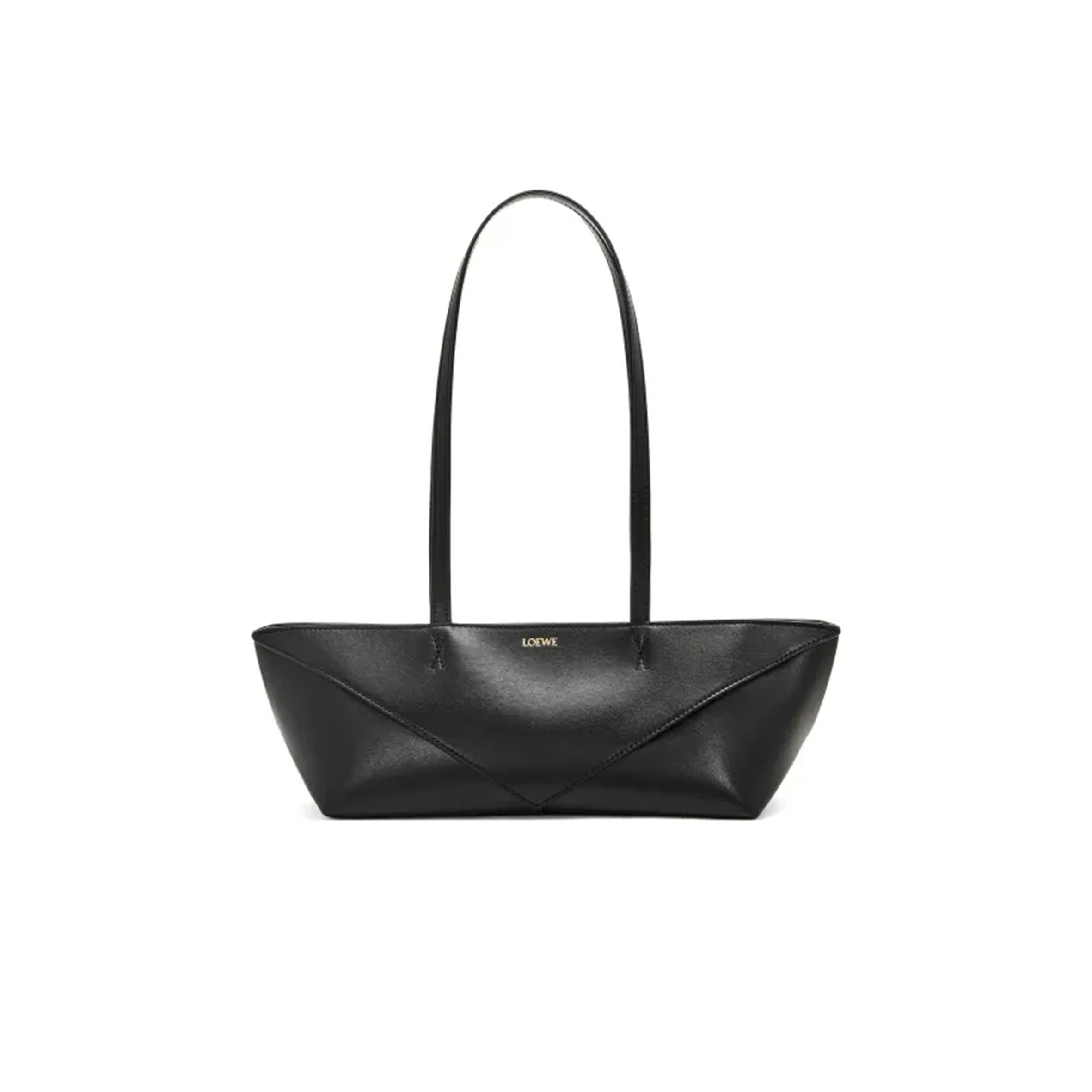 L0ew* cropped puzzle fold in shiny calfskin a779ptex01-1100 (39*12*12cm)